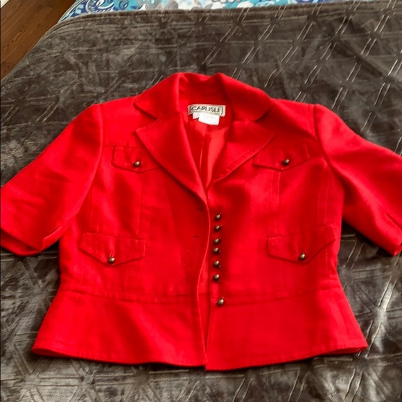 Beautiful Red Blazer - Picture 1 of 5